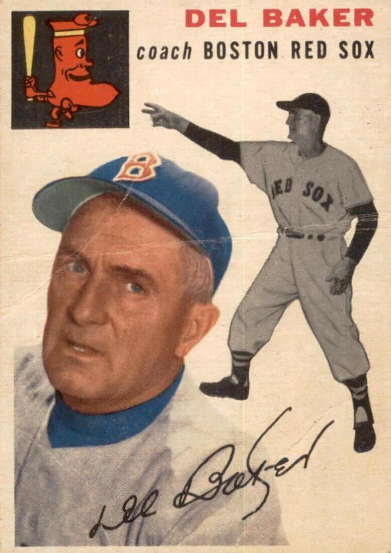 1954 Topps Baseball Del Baker #133 PSA 5.5
