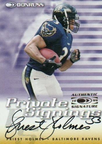 1999 Donruss Football Priest Holmes #NNO SGC 8.5