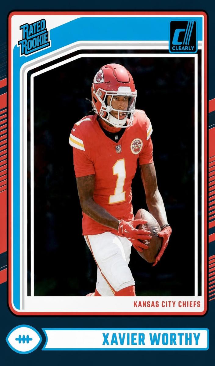 2024 Panini Clearly Donruss Football Teal Xavier Worthy #58