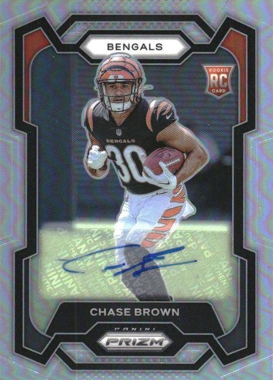 2023 Panini Prizm Football Silver Chase Brown #318 PSA 10