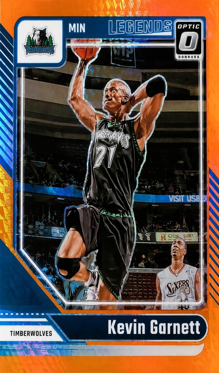 2024 Donruss Optic Basketball Hyper Orange Kevin Garnett #246