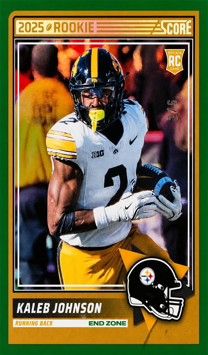 2025 Panini Score Football End Zone Kaleb Johnson #12