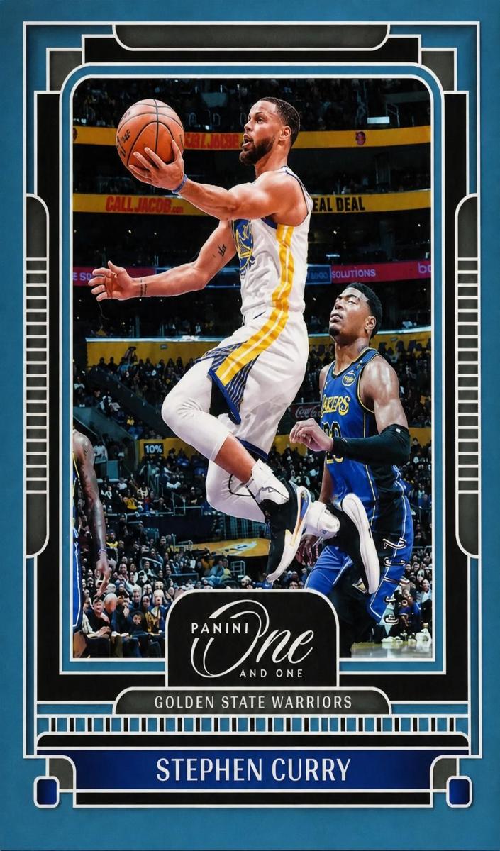 2024 Panini One and One Basketball Blue Stephen Curry #74 PSA 9