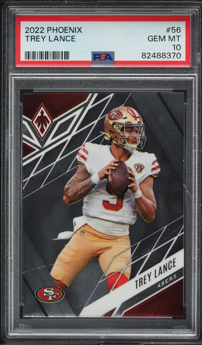 2022 Panini Phoenix Football Trey Lance #56 PSA 10
