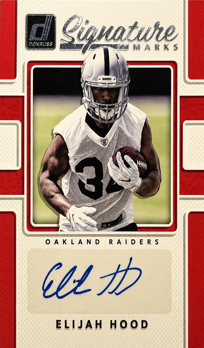 2017 Panini Donruss Football Elijah Hood #SM-EHJ