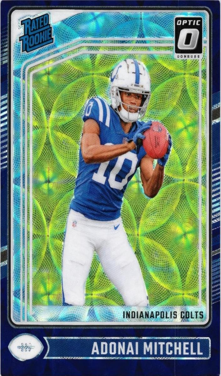 2024 Donruss Optic Football Purple Scope Adonai Mitchell #203