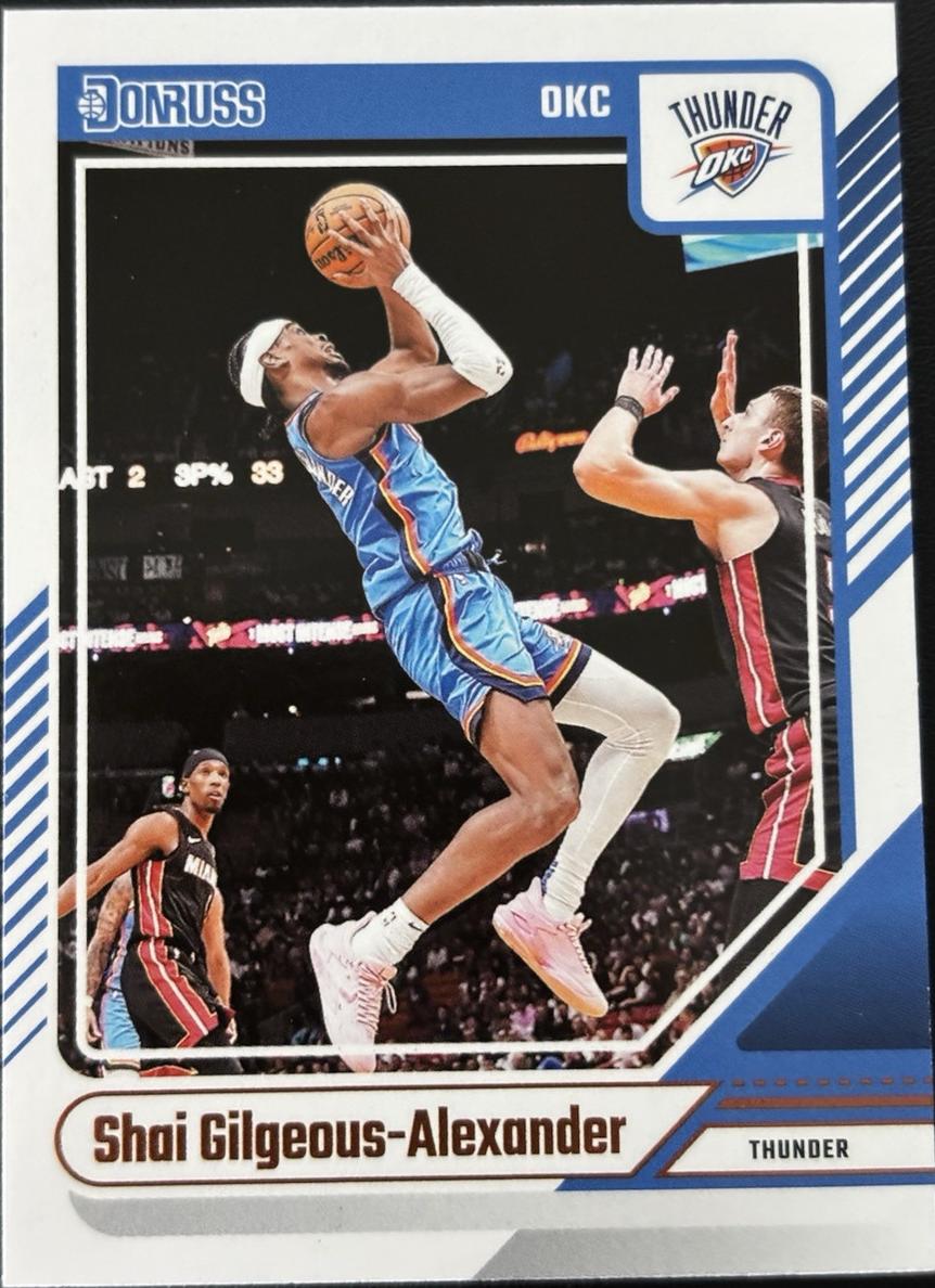 2024 Panini Donruss Basketball Shai Gilgeous-Alexander #123 PSA 9
