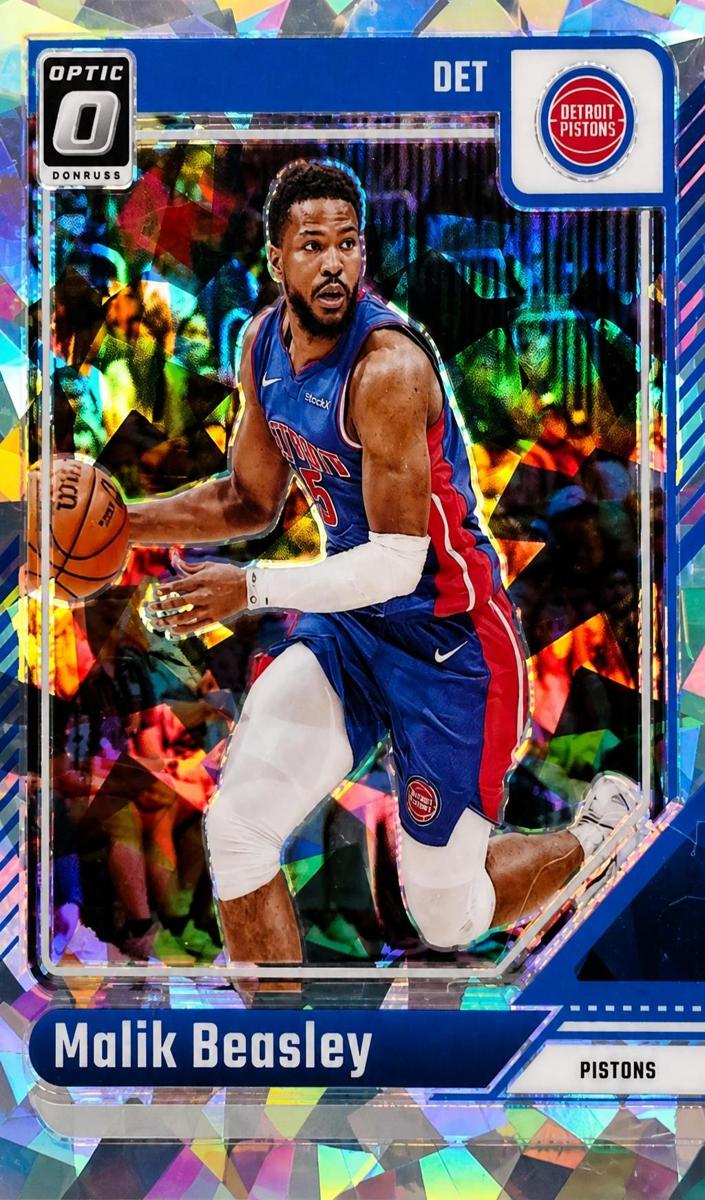 2024 Donruss Optic Basketball Cracked Ice Malik Beasley #38