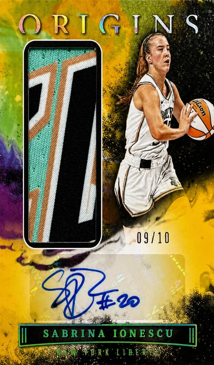 2023 Panini Origins WNBA Basketball Gold Sabrina Ionescu #JA-SIO