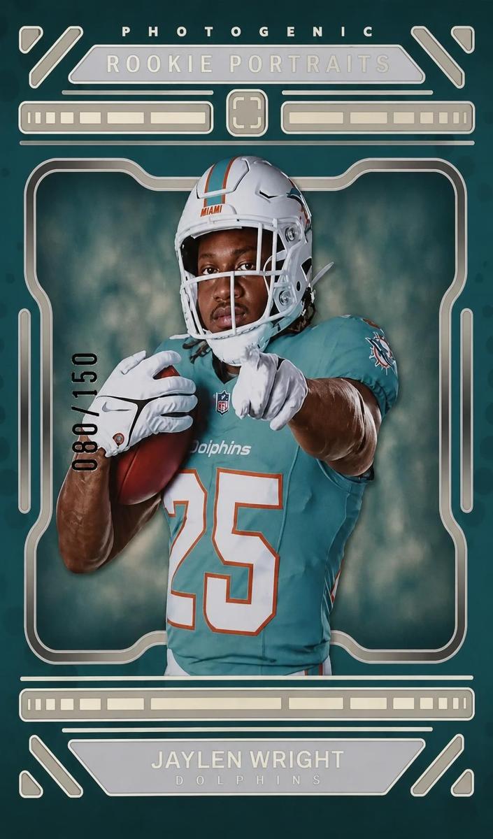 2024 Panini PhotoGenic Football Silver Jaylen Wright #172
