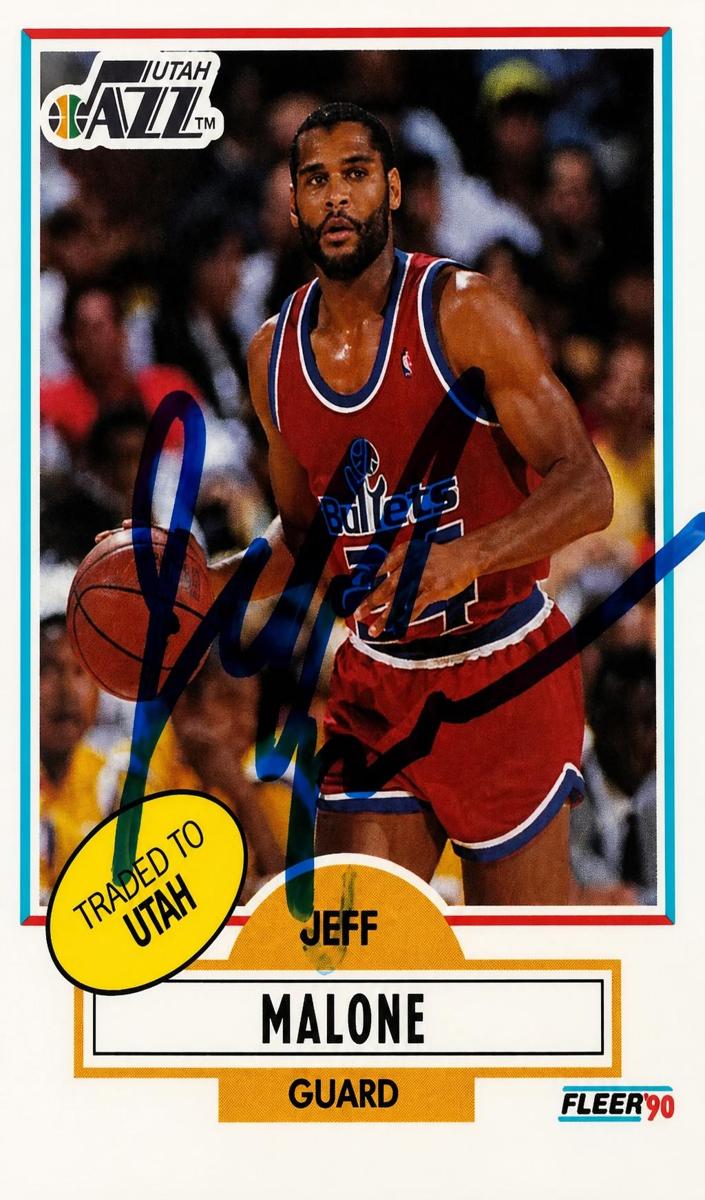 1990 Fleer Basketball Jeff Malone #195 PSA 9