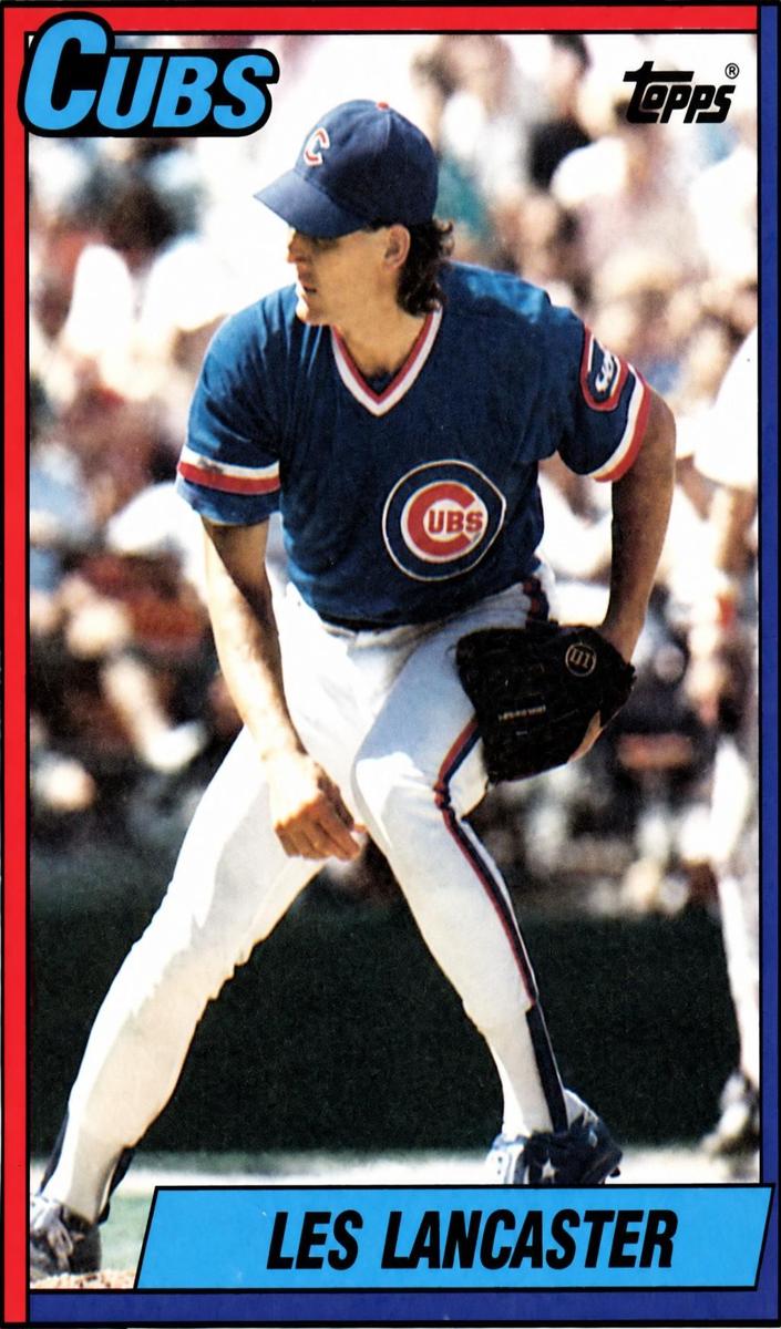 1990 Topps Baseball Les Lancaster #437