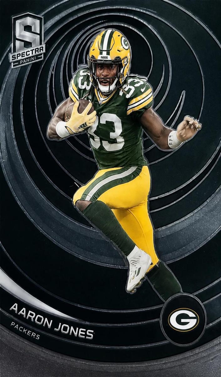 2023 Panini Spectra Football Neon Splatter Aaron Jones #33