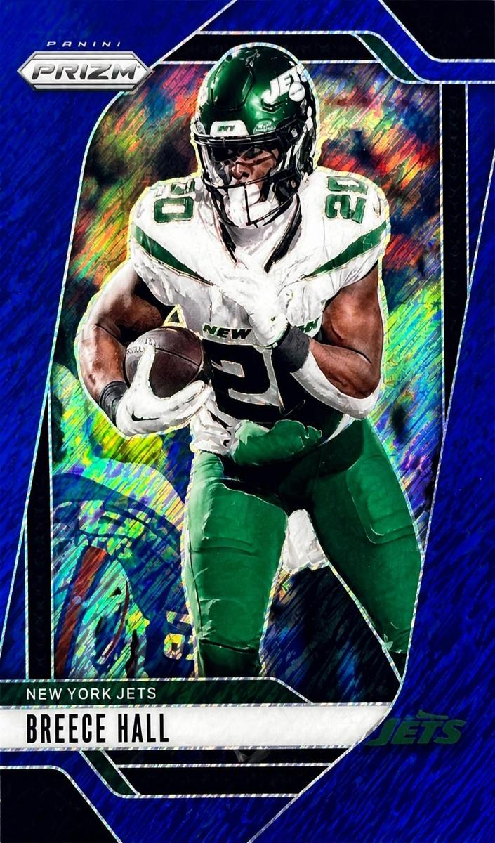 2024 Panini Prizm Football Blue Shimmer Breece Hall #223