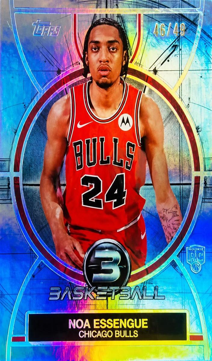2025 Topps Three Basketball Noa Essengue #72