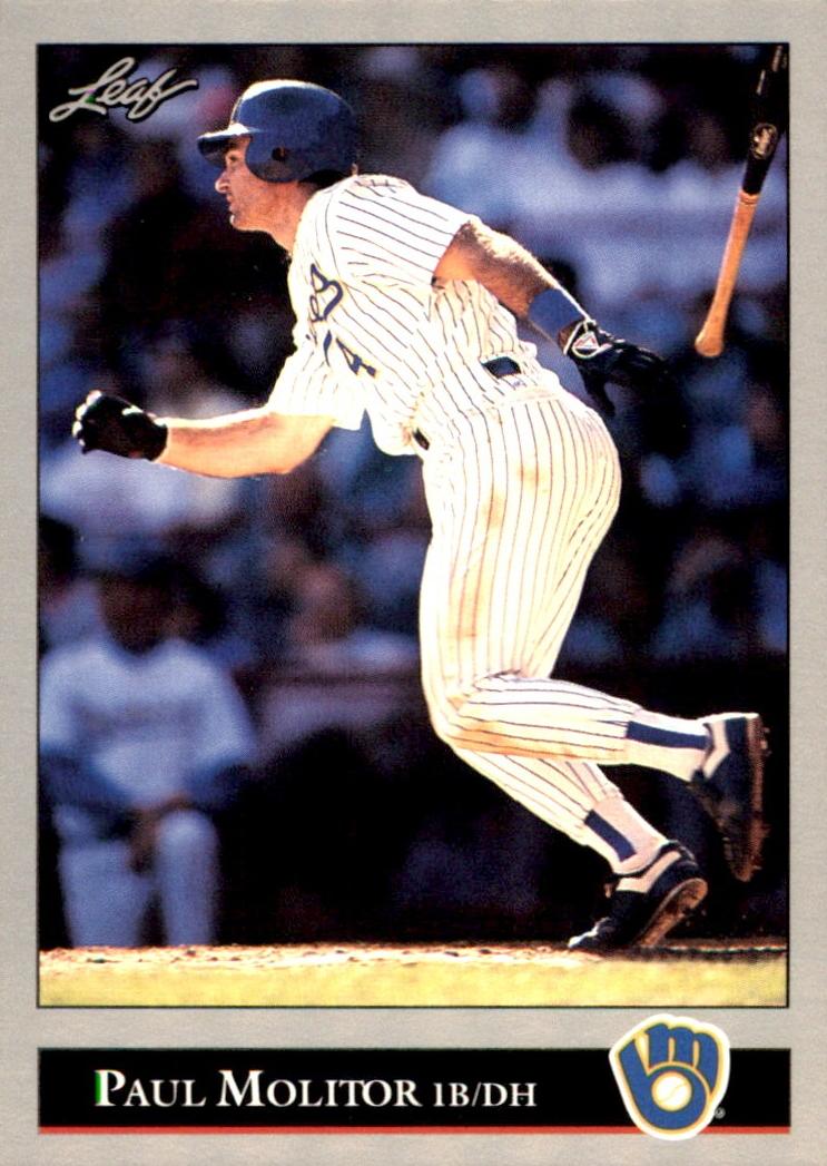 1992 Leaf Baseball Paul Molitor #238 PSA 9