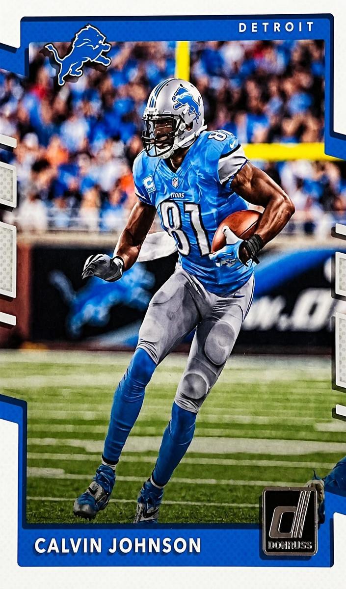 2017 Panini Donruss Football Calvin Johnson #31 PSA 9