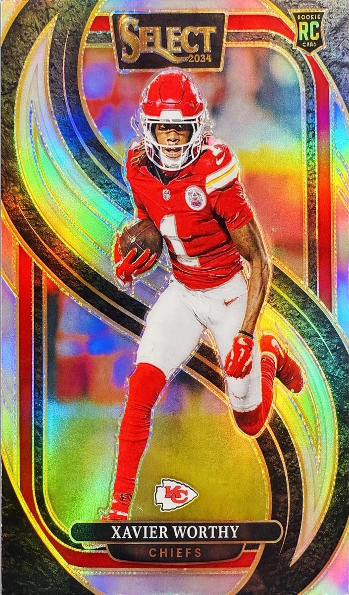 2024 Panini Select Football Silver Die-Cut Xavier Worthy #119