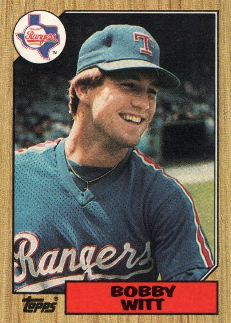 1987 Topps Baseball Bobby Witt #415