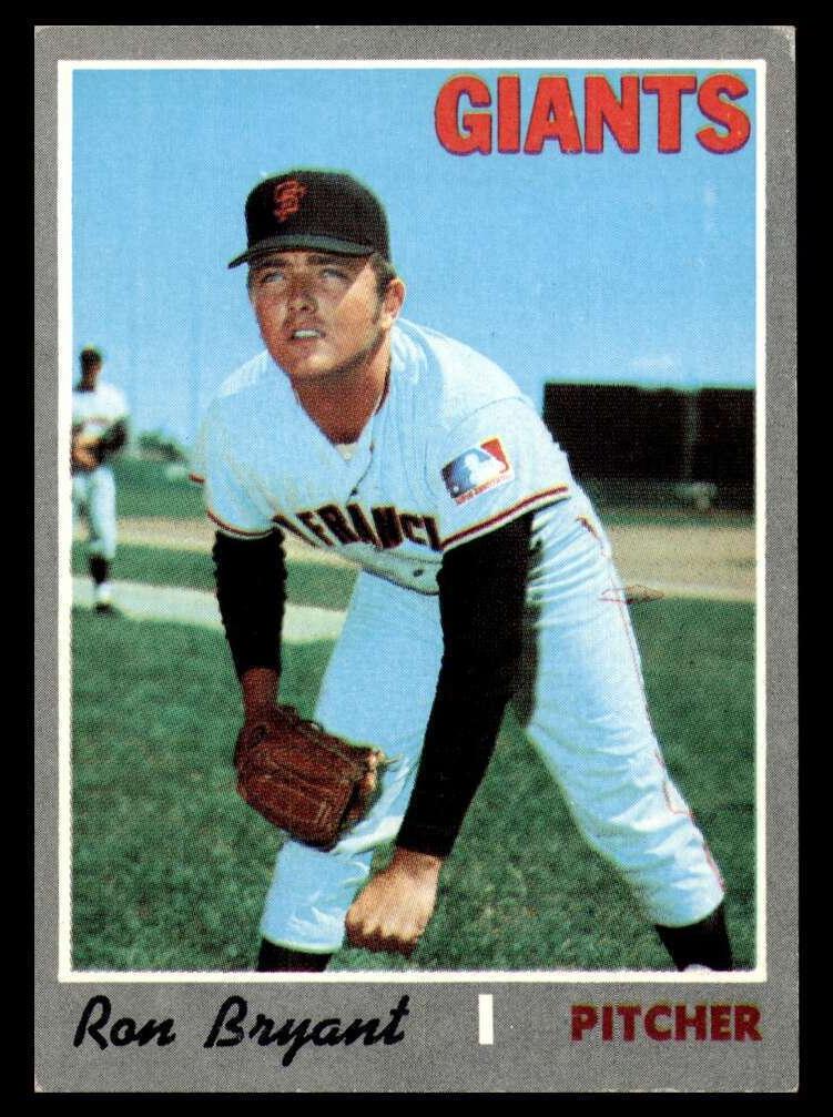 1970 Topps Baseball Ron Bryant #433 PSA 8