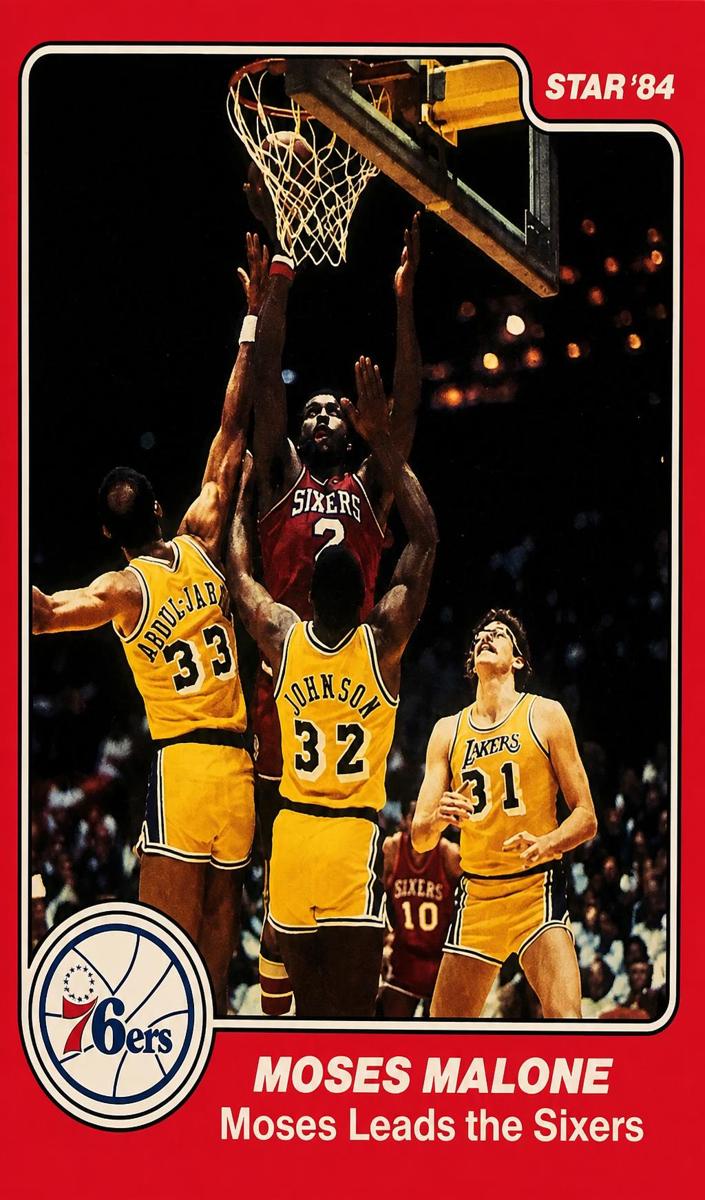 1983 Star Basketball Moses Malone #14