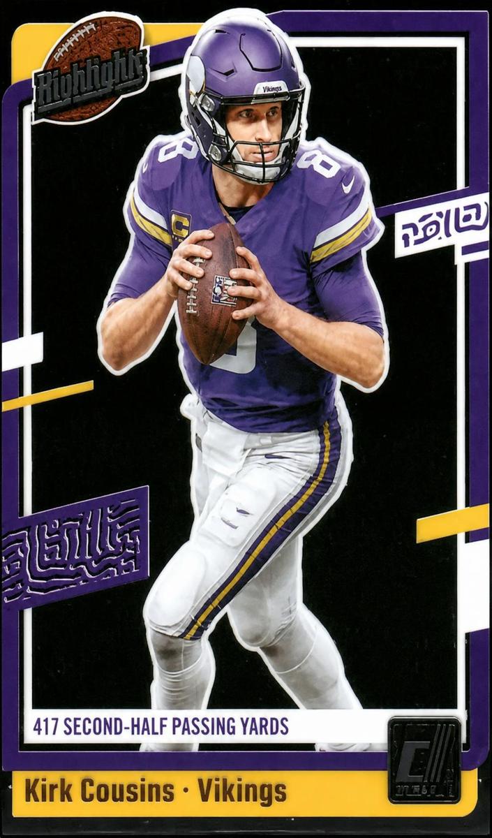 2023 Panini Clearly Donruss Football Kirk Cousins #2