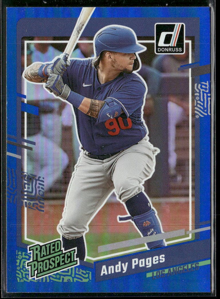 2023 Panini Donruss Baseball Holo Blue Andy Pages #38 PSA 10