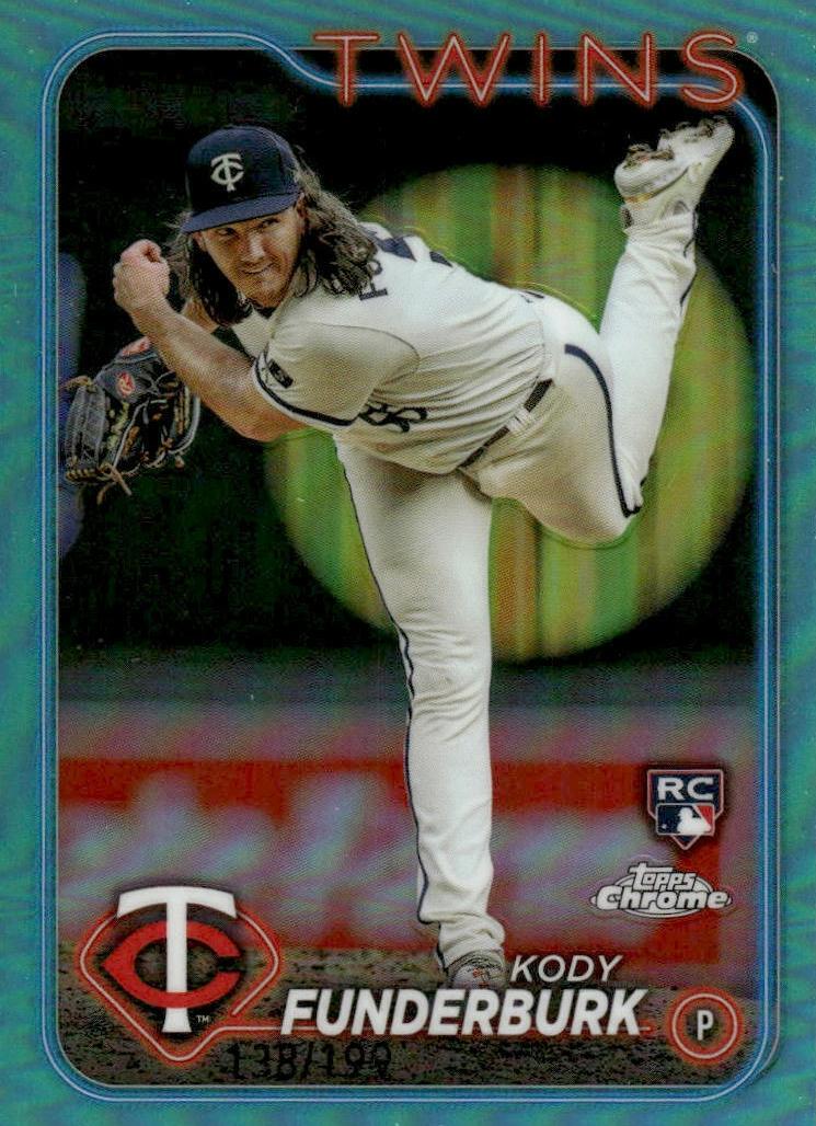2024 Topps Chrome Baseball Aqua Kody Funderburk #297
