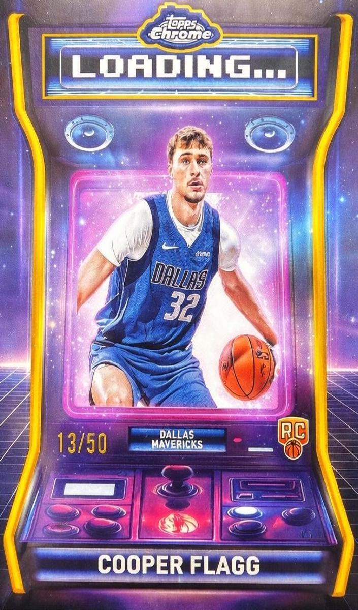 2025 Topps Chrome Basketball Gold Refractor Cooper Flagg #LD-11