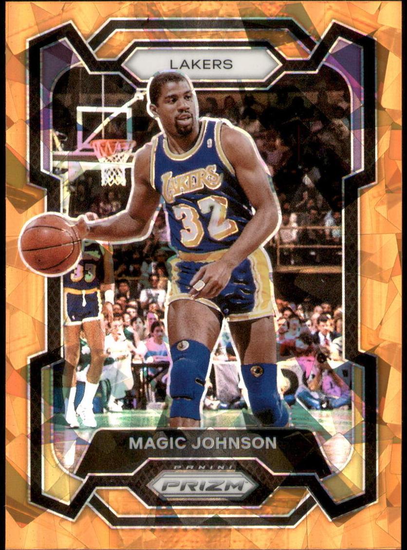 2023 Panini Prizm Basketball Orange Ice Magic Johnson #185