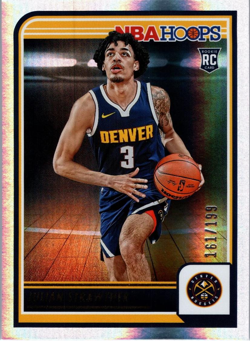 2023 Panini Hoops Basketball Silver Julian Strawther #250 PSA 9
