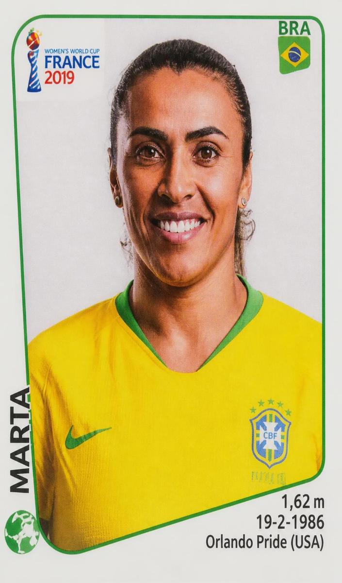 2011 Panini Women's World Cup Stickers Soccer Marta #272 PSA 9