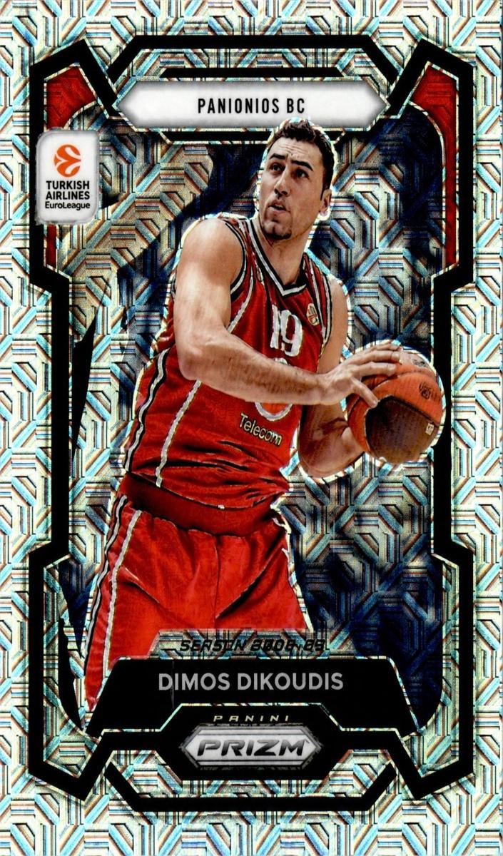 2023 Panini Prizm Turkish Airlines EuroLeague Basketball Mojo Dimos Dikoudis #191