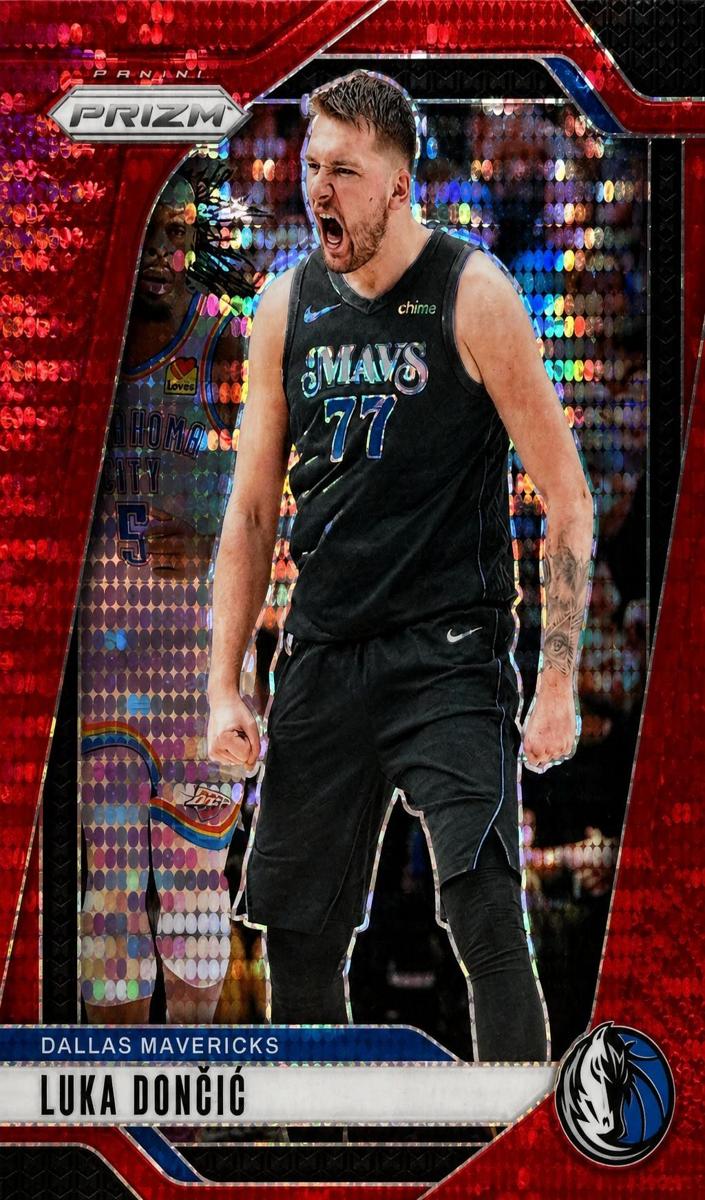 2024 Panini Prizm Basketball Red Pulsar Luka Doncic #89