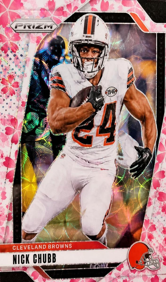 2024 Panini Prizm Football Choice Cherry Blossom Nick Chubb #65
