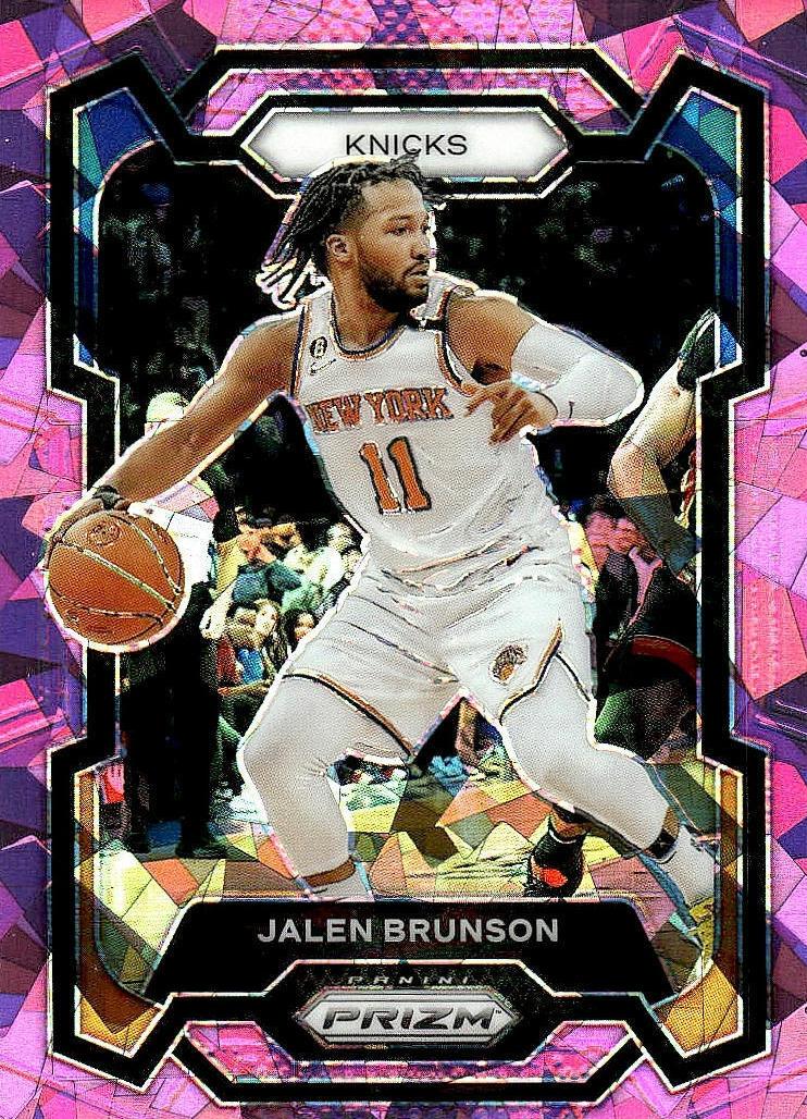 2023 Panini Prizm Basketball Pink Ice Jalen Brunson #9 PSA 10