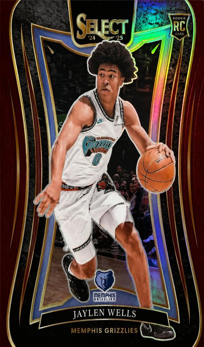 2024 Panini Select Basketball Maroon Jaylen Wells #371