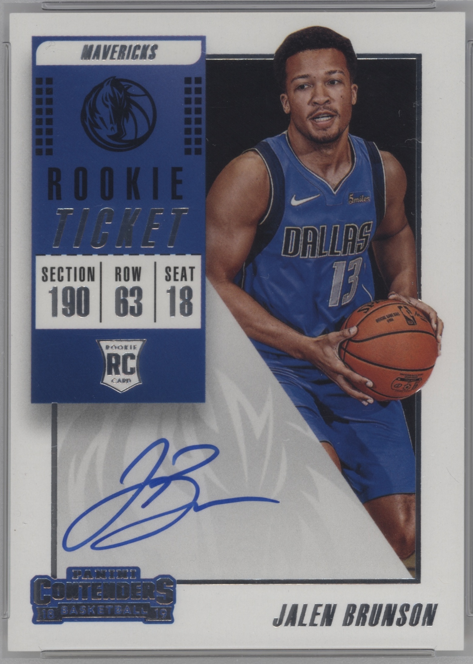 2018 Panini Contenders Basketball Jalen Brunson #105 PSA 9