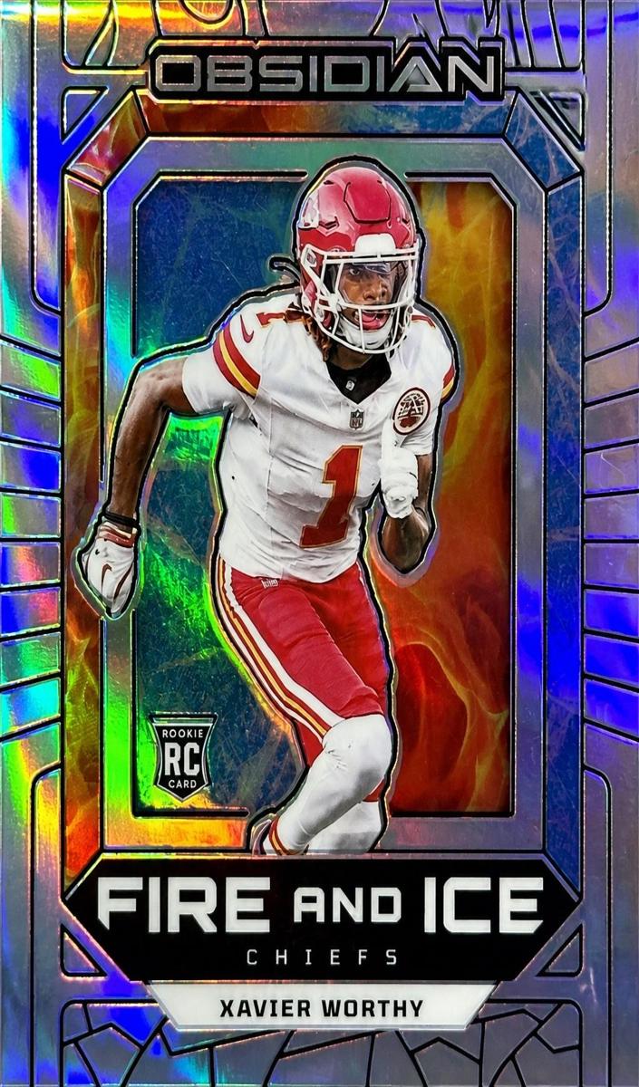 2024 Panini Obsidian Football Silver Xavier Worthy #15