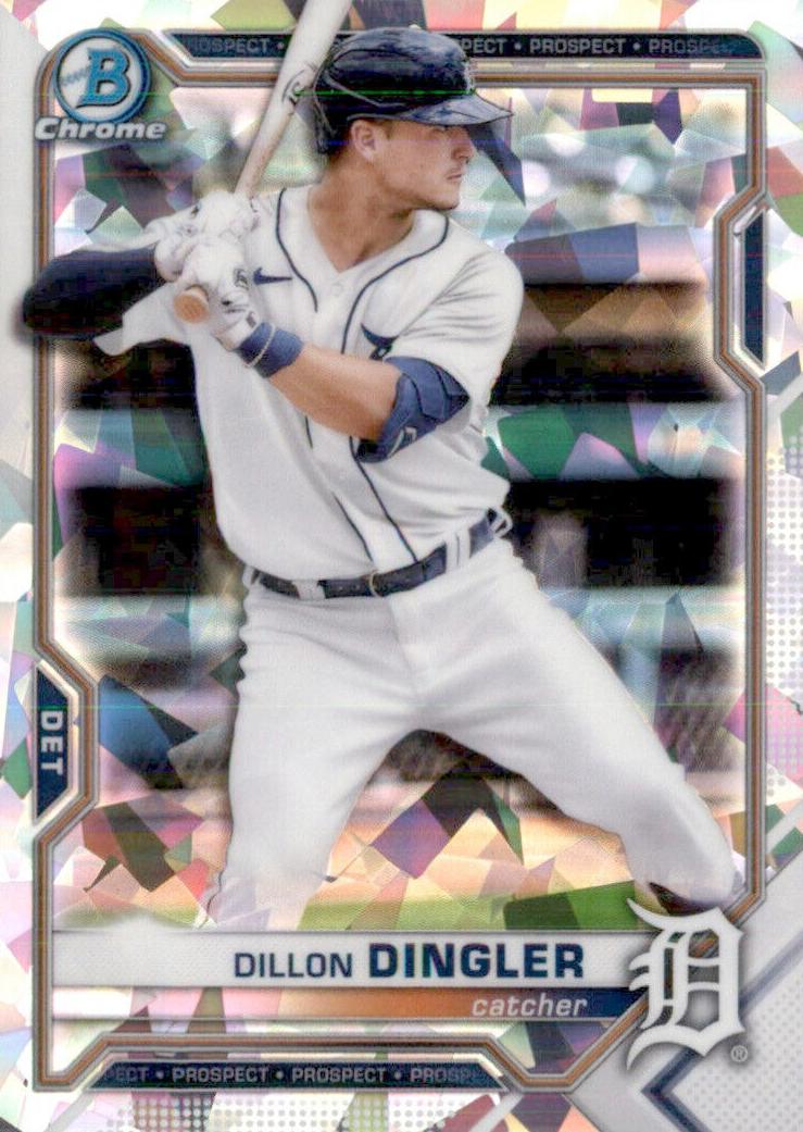 2021 Bowman Chrome Prospects Baseball Atomic Refractor Dillon Dingler #BCP-72