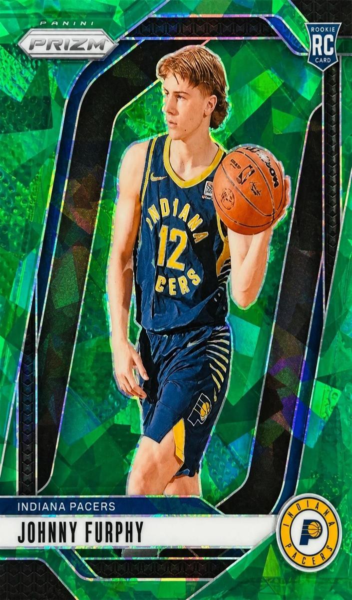 2024 Panini Prizm Basketball Green Ice Johnny Furphy #237