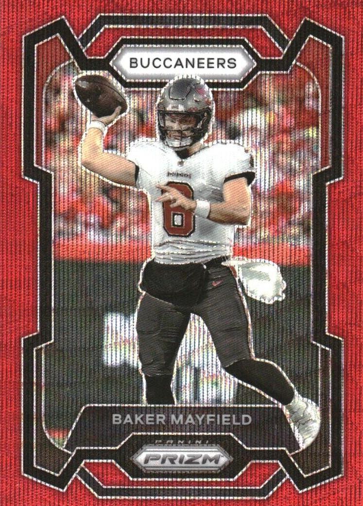 2023 Panini Prizm Football Red Wave Baker Mayfield #276