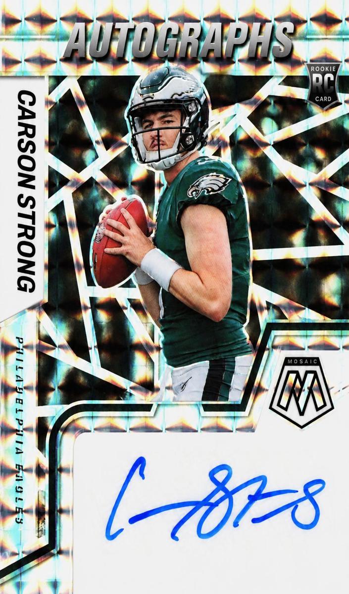 2022 Panini Mosaic Football Carson Strong #RAM-CS PSA 10