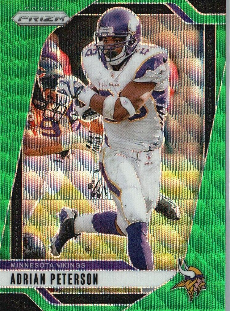 2024 Panini Prizm Football Green Wave Adrian Peterson #191