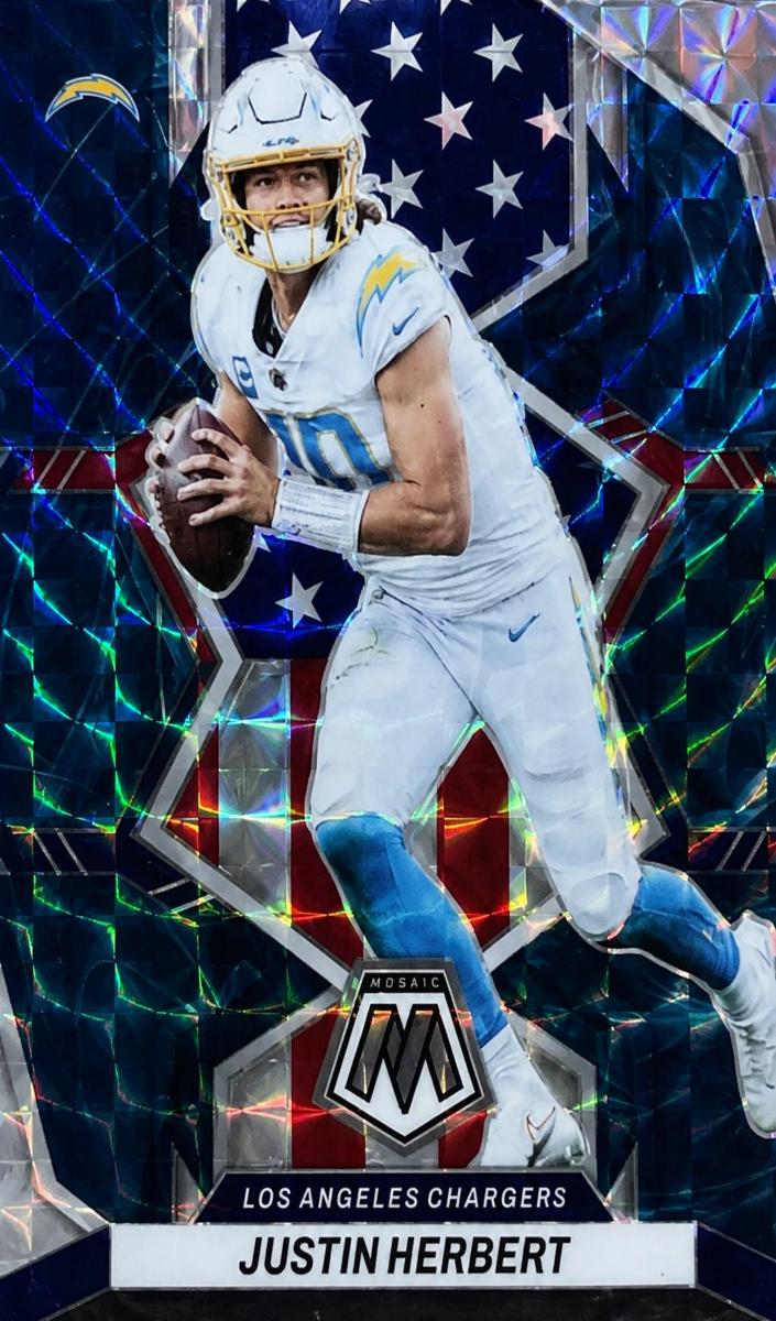 2022 Panini Mosaic Football Genesis Justin Herbert #254