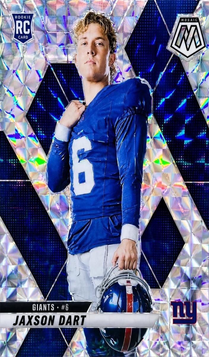 2025 Panini Mosaic Football Silver Jaxson Dart #288 RAW Ungraded