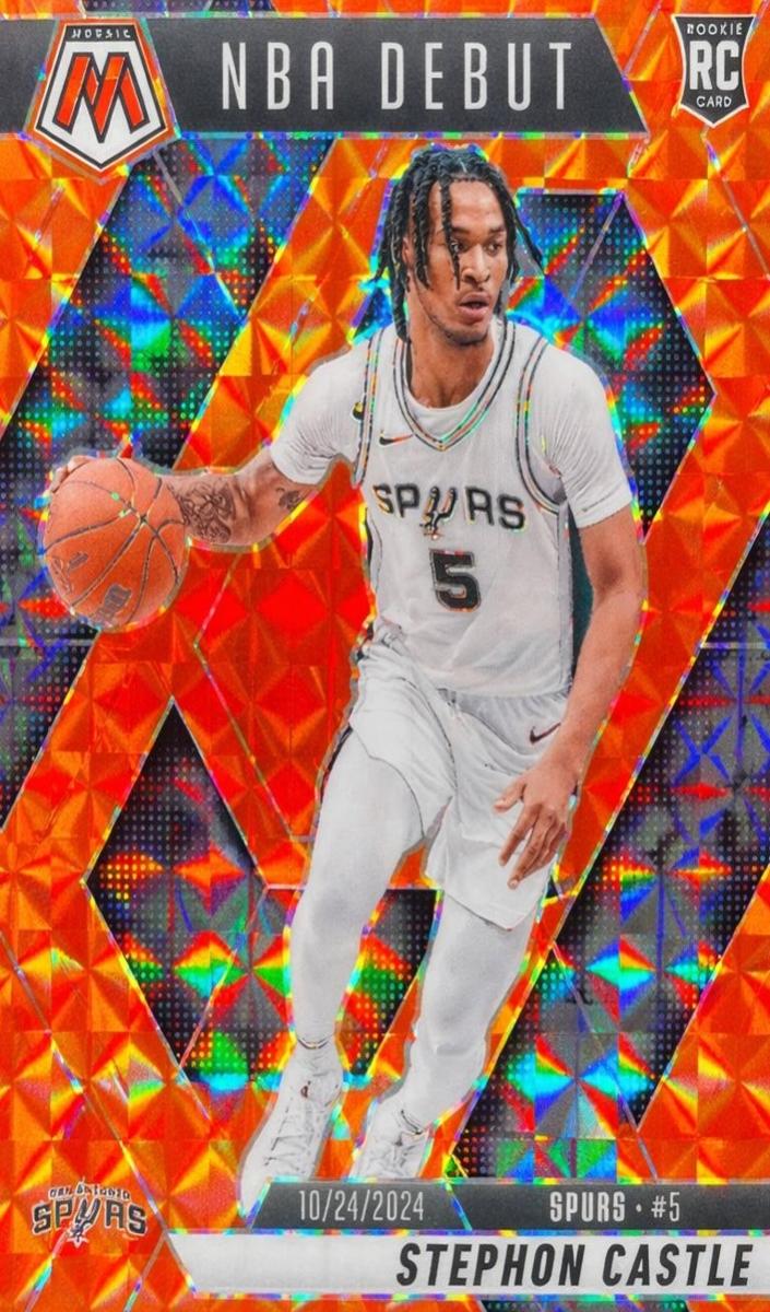 2024 Panini Mosaic Basketball Orange Stephon Castle #267 PSA 10