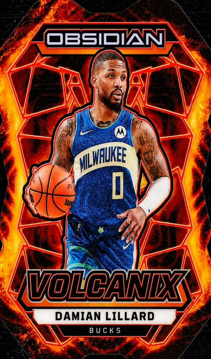2023 Panini Obsidian Basketball Damian Lillard #4 PSA 8.5