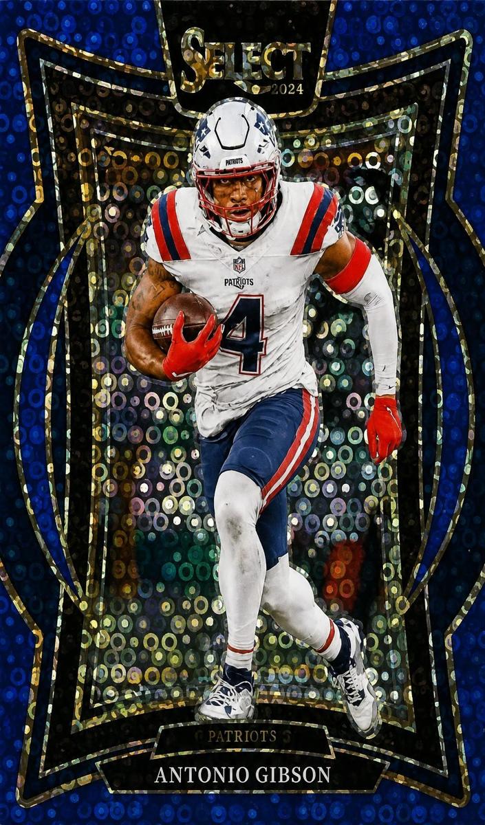 2024 Panini Select Football Blue Disco Antonio Gibson #7