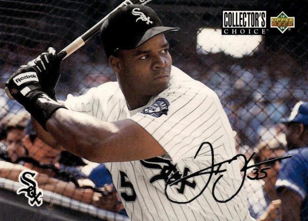 1994 Upper Deck Collector's Choice Baseball Gold Signature Frank Thomas #354